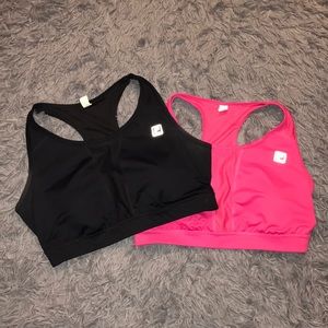 Two sports bras